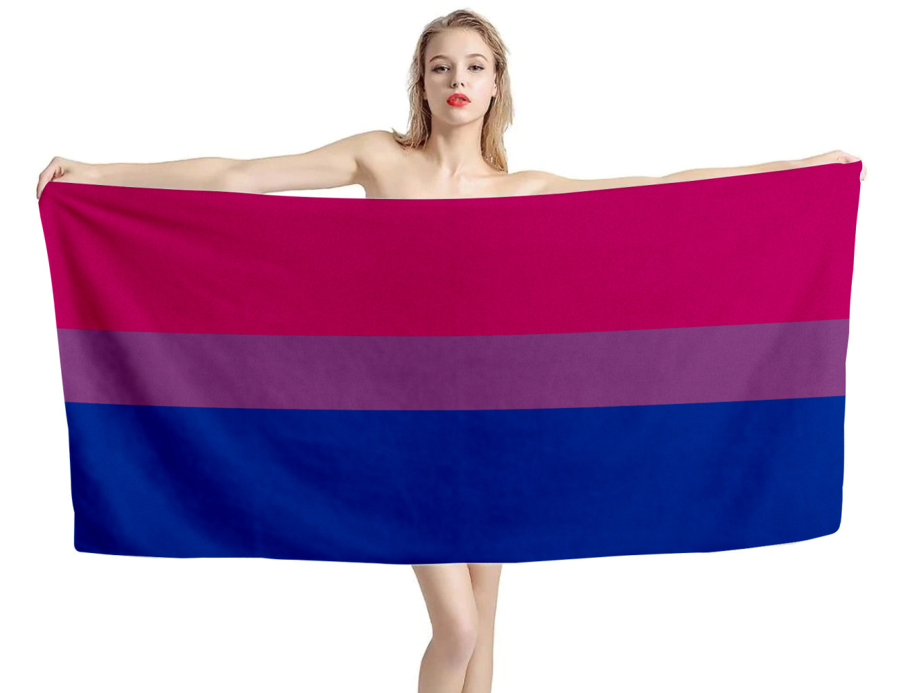 Bisexual Pride Beach Towel