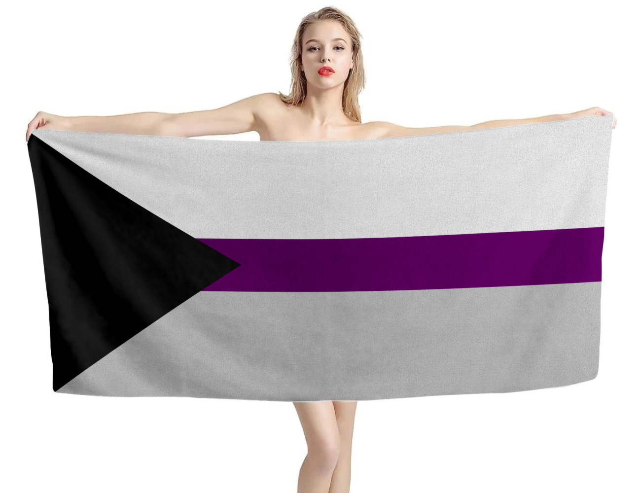 Demisexual Pride Flag Beach Towel