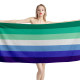 Gay Pride Flag Beach Towel