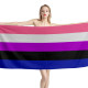 Genderfluid Pride Flag Beach Towel