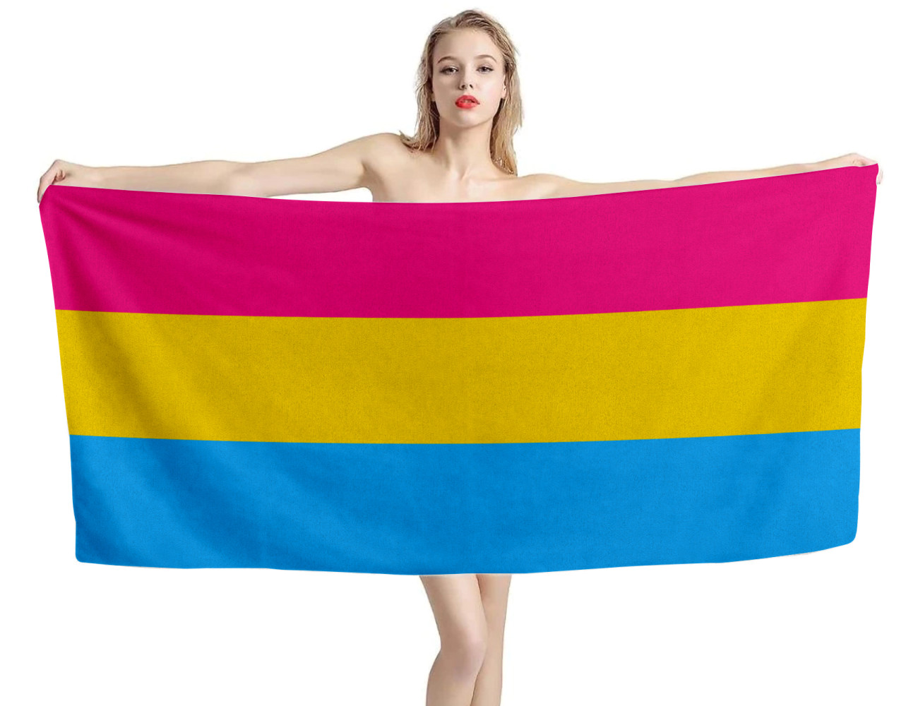 Pansexual Pride Beach Towel