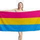 Pansexual Pride Beach Towel