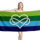 Polyamory Pride Beach Towel, PRA--01