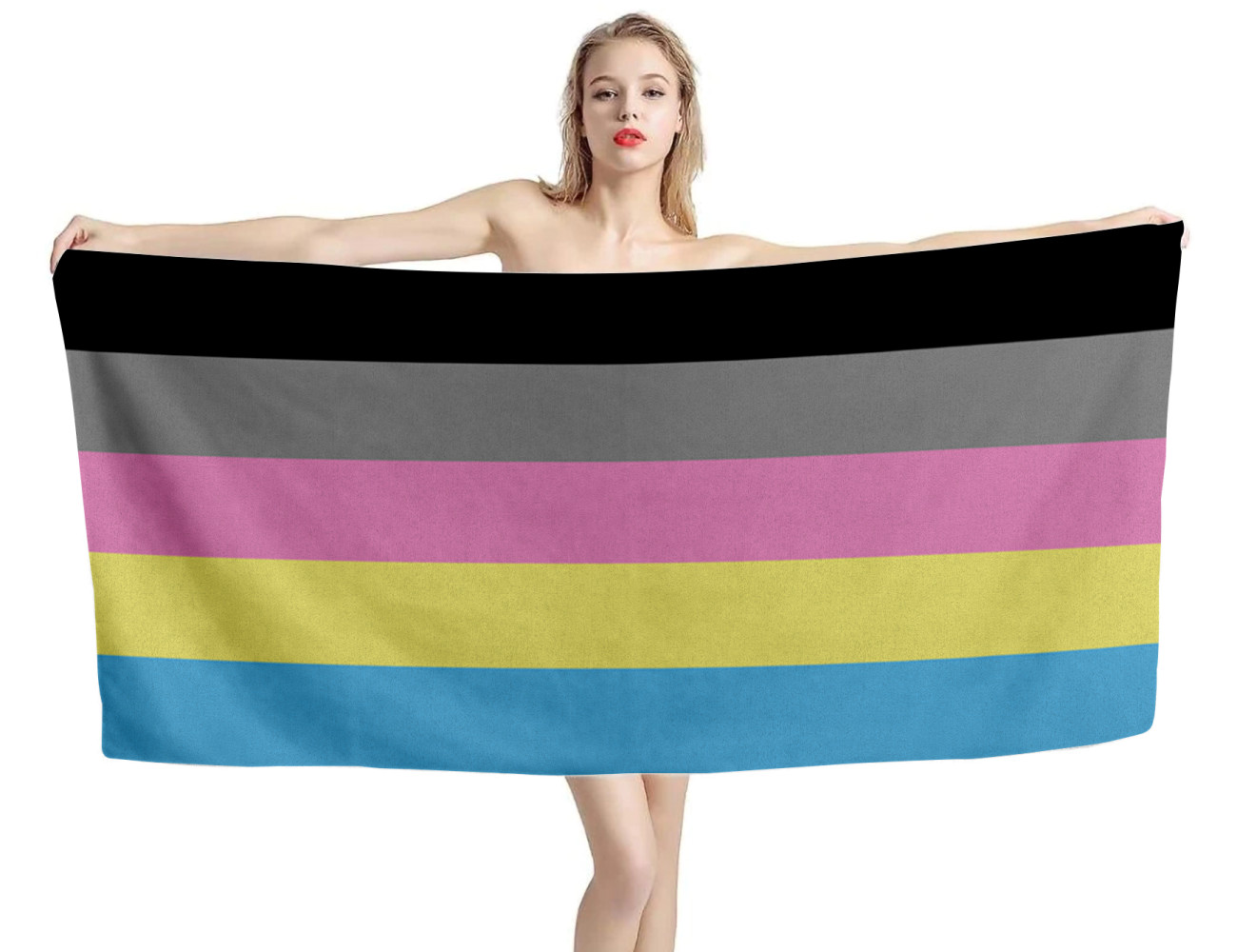 Polygender Pride Flag Beach Towel