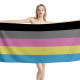 Polygender Pride Flag Beach Towel