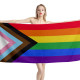 Progress Pride Flag Beach Towel