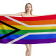 South Africa Pride Flag Beach Towel