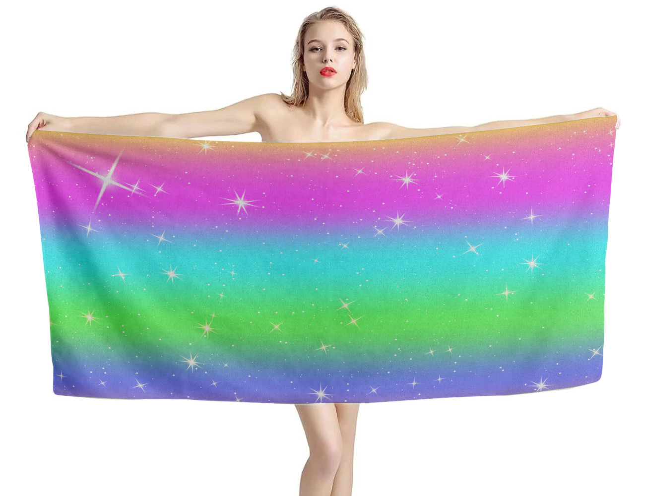 Unicorn Rainbow Beach Towel