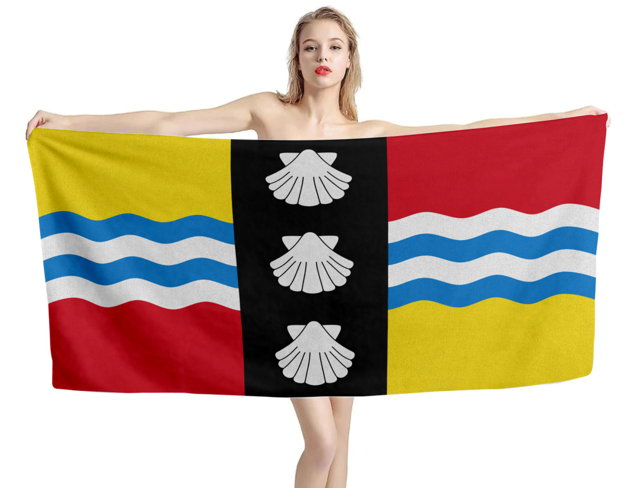 Bedfordshire Flag Beach Towel, UK--P02