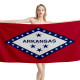 Arkansas State Flag Beach Towel