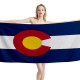 Colorado State Flag Beach Towel