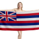 Hawaii State Flag Beach Towel