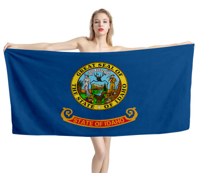 Idaho State Flag Beach Towel
