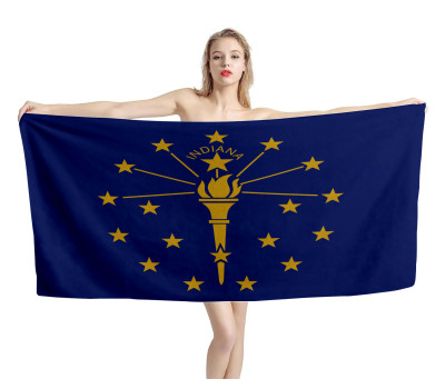 Indiana State Flag Beach Towel Indiana State Flag Beach Towel