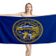 Nebraska States Flag Beach Towel, USA--TOWEL-15