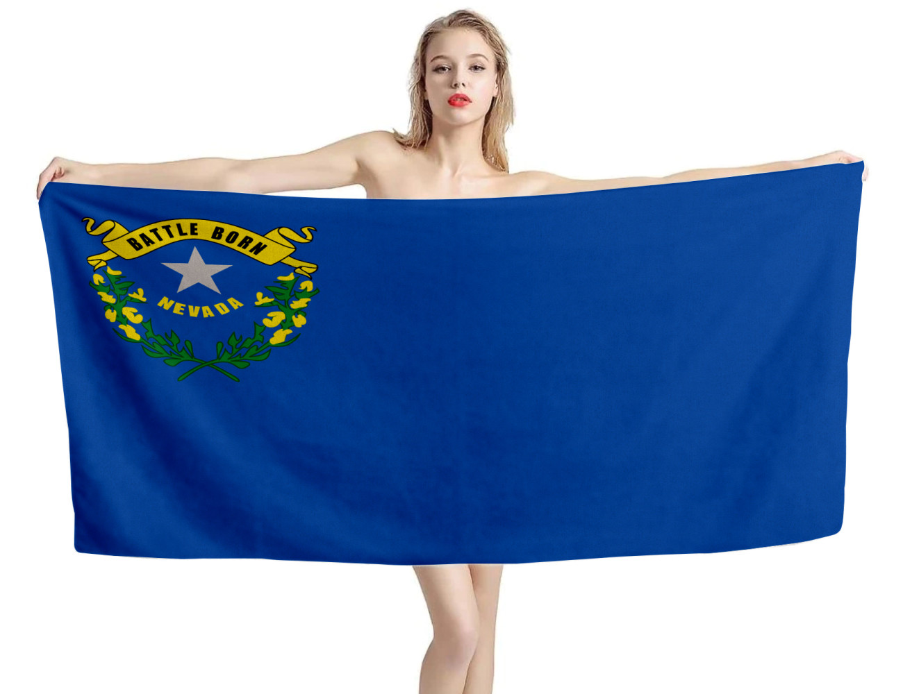 Nevada States Flag Beach Towel, USA--TOWEL-16