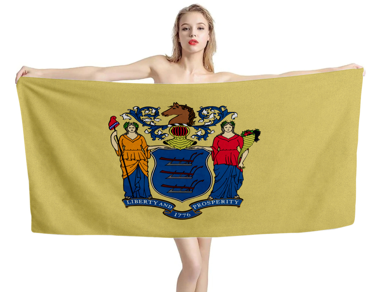 New Jersey States Flagge Strandtücher, USA--TOWEL-17