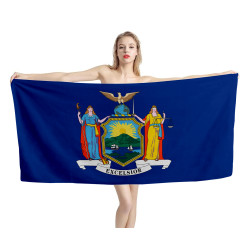 New York States Flag Beach Towel