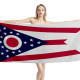 Ohio States Flag Beach Towel, USA--TOWEL-21