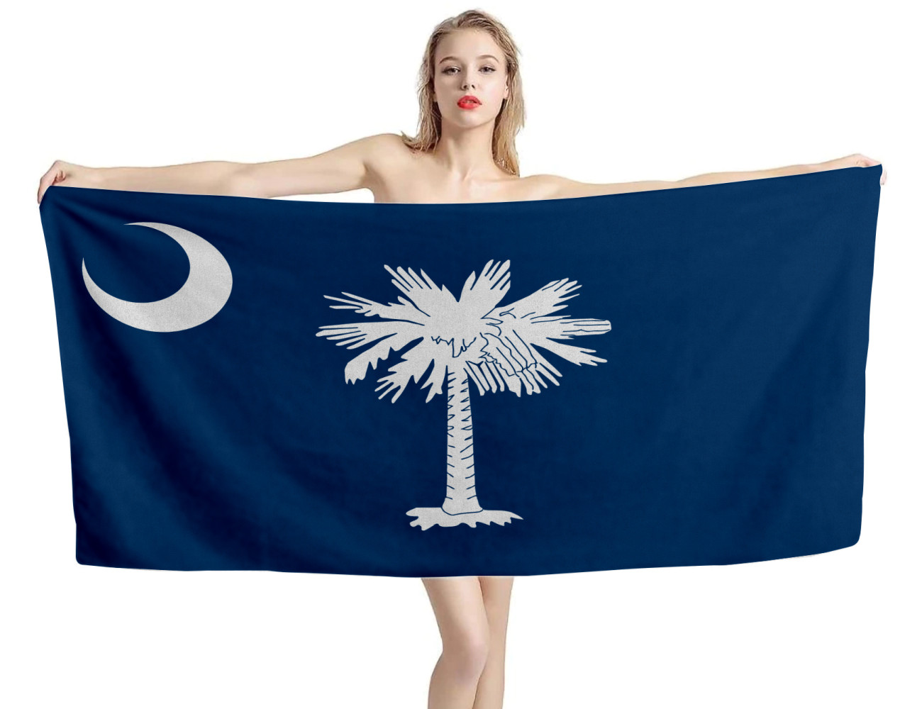 South Carolina States Flag Beach Towel, USA--TOWEL-26