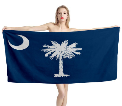 South Carolina States Flag Beach Towel