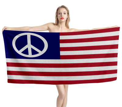 US Peace Flag Beach Towel