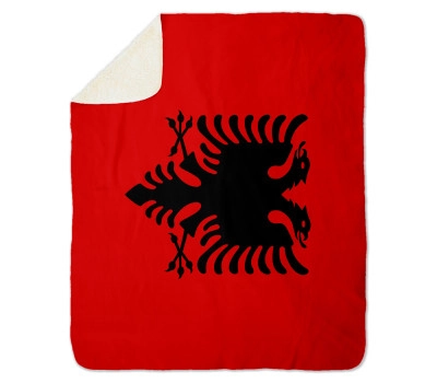 Albania Flag Sherpa Blanket, Size - 100x150cm