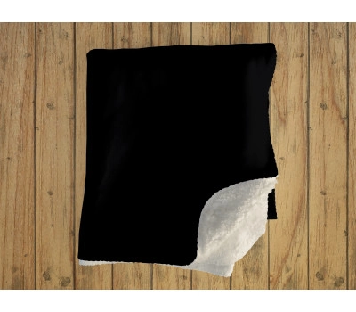 BMW Big M Logo Black Sherpa Blanket, Size - 100x150cm