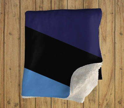 BMW M Logo Black Sherpa Blanket, Size - 100x150cm