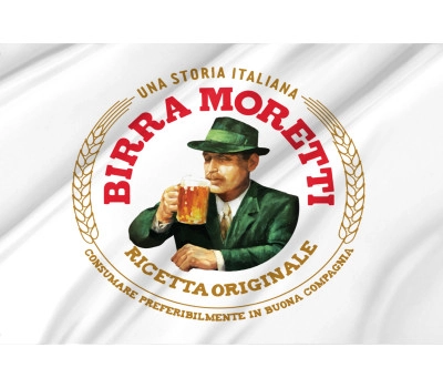 Birra Moretti Italian Beer Alcohol Drink White Flag