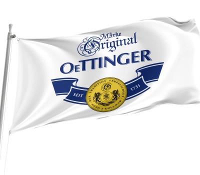 Oettinger Beer White Flag