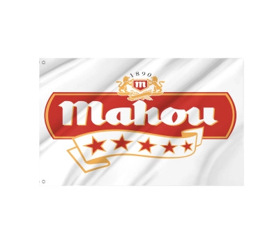 Mahou Beer White Flag