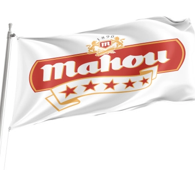 Mahou Beer White Flag