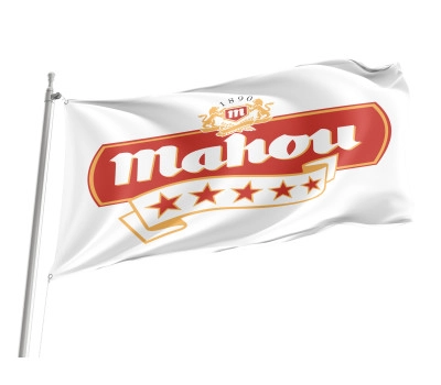 Mahou Beer White Flag
