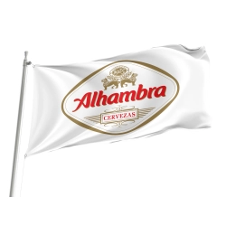 Alhambra Cervezas Beer White Flag