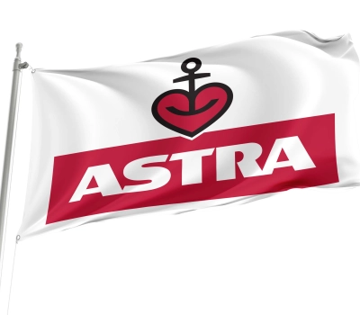 Astra Beer White Flag