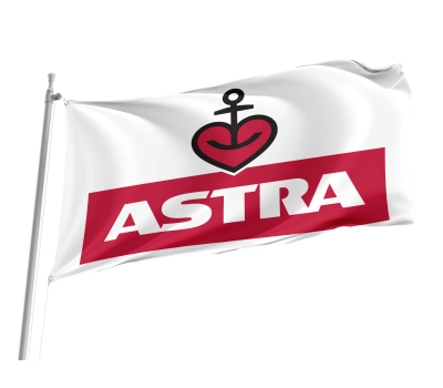Astra Beer White Flag