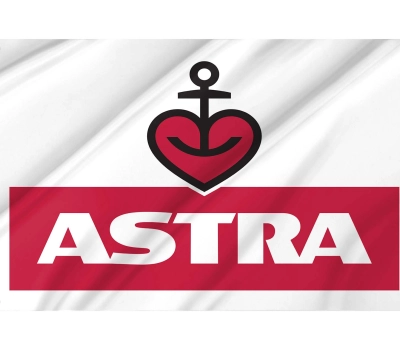 Astra Beer White Flag