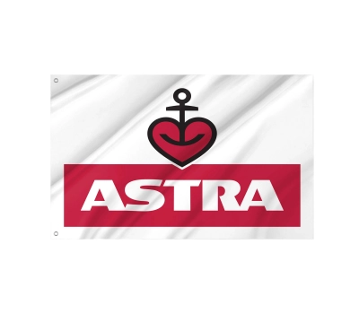 Astra Beer White Flag