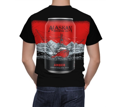 Alaskan Amber Beer Can T-Shirt