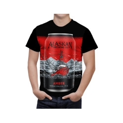 Alaskan Amber Beer Can T-Shirt