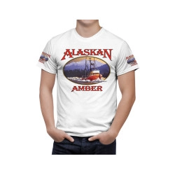 Alaskan Amber Beer White T-Shirt