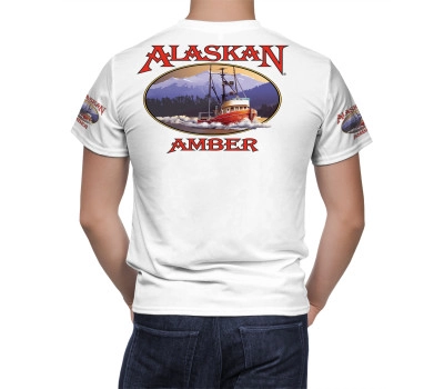 Alaskan Amber Beer White T-Shirt