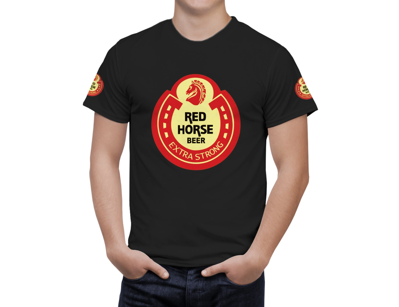Red Horse Beer T-Shirt, RE--66