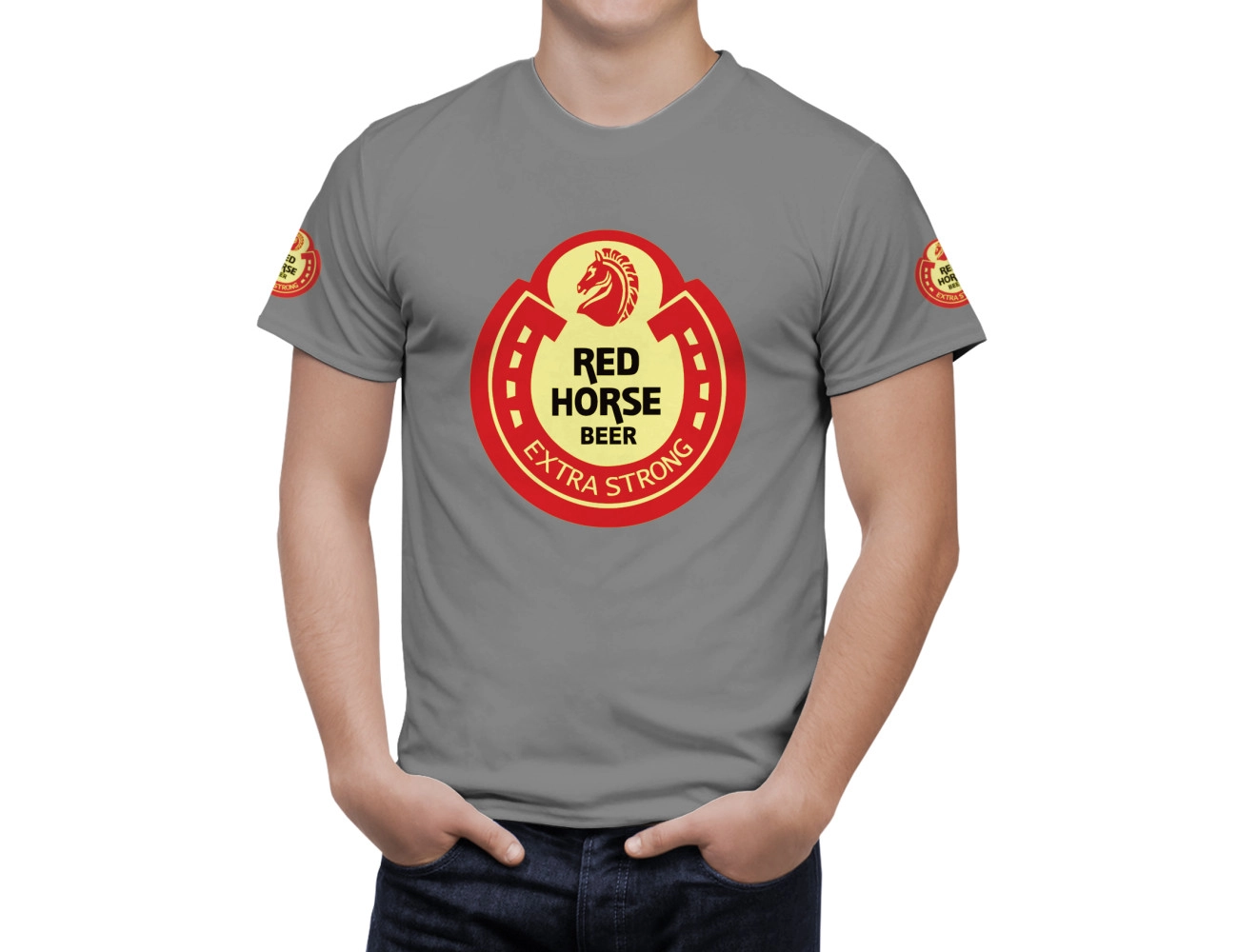 Red Horse Beer T-Shirt, RE--66