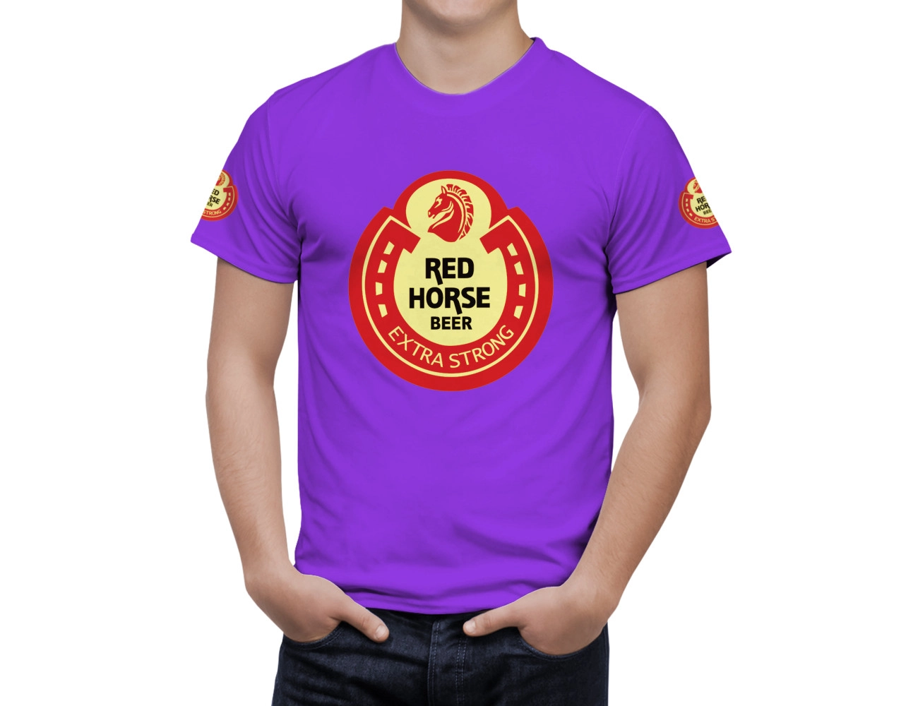 Red Horse Beer T-Shirt, RE--66