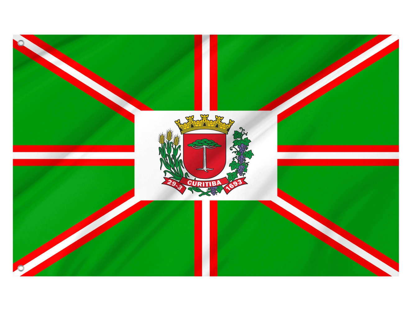 Curitiba, Paraná Outdoor Quality Flag