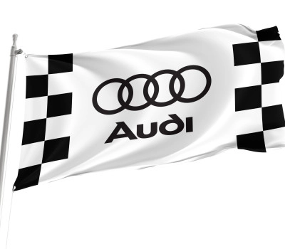 Audi Black White Outdoor Quality Flag