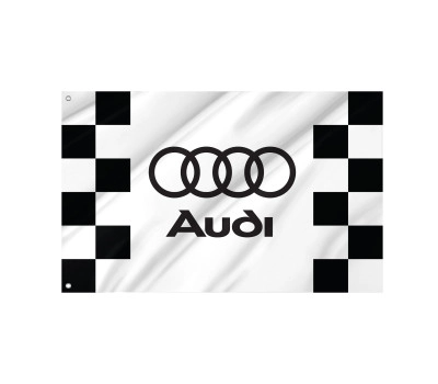 Audi Black White Outdoor Quality Flag