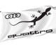 Audi Quattro White Outdoor Quality Flag - Image 1